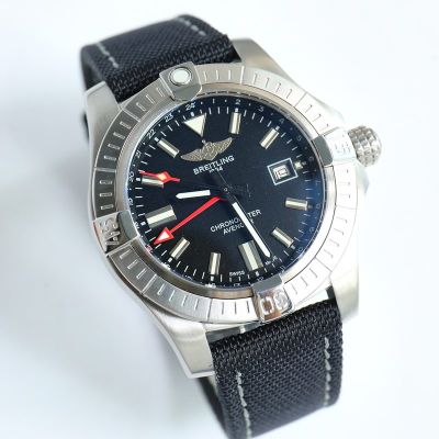 Breitling 44MM Coated Watch Case Avenger Series Black Watch